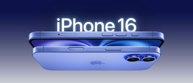 iPhone 16 Titelbild in blau