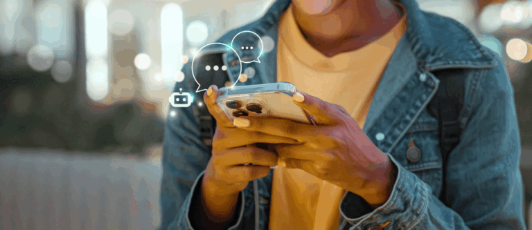 Smartphone mit KI-Anwendungen