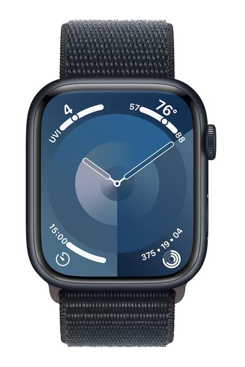 Apple Watch S9 Aluminium Midnight 45mm mieten - Sport Loop | Smieten -  Smartphone günstig mieten, statt teuer kaufen! | Apple Watch