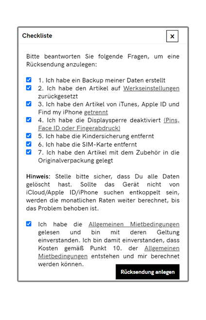 Rücksende