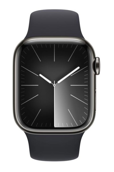 Apple-Watch-S9-Stainless-Steel-GPS-+-Cellular-Sportband-Midnight-S-M-MRJ83QF-A-41mm-mieten-Graphite-1