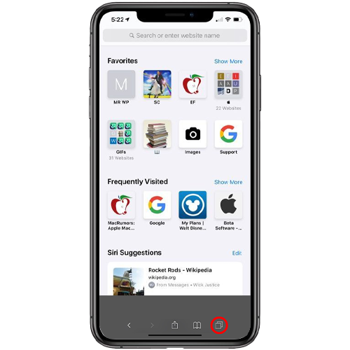 Safari Tabs wiederherstellen
