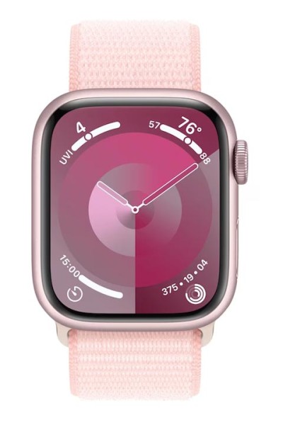 Apple-Watch-S9-Aluminium-GPS-Sport-Loop-Light-MR953QF-A-41mm-mieten-Pink-1