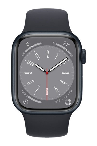 Apple-Watch-S8-Aluminium-GPS-Midnight-Sportarmband-Midnight-MNP53FD/A-41mm-mieten-Schwarz-1