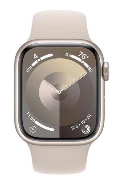 Apple Watch SE Aluminium GPS Starlight, Sportarmband Starlight S-M, MRE43QF-A, 44mm
