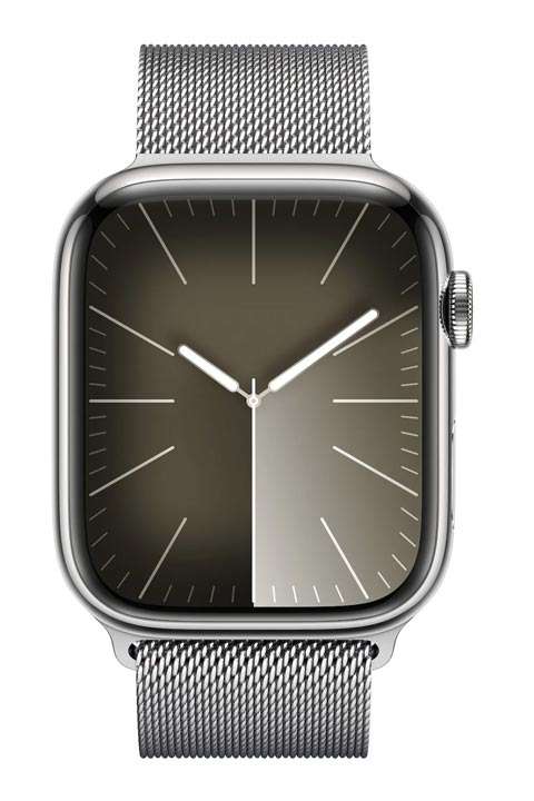 Black apple watch with silver milanese loop on sale