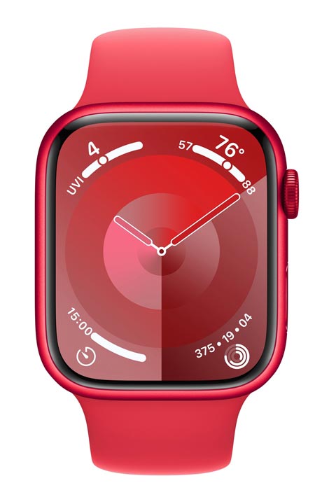 Apple Watch S9 Aluminium GPS Cellular Red Sport Band Red S M MRY63QF A 41mm