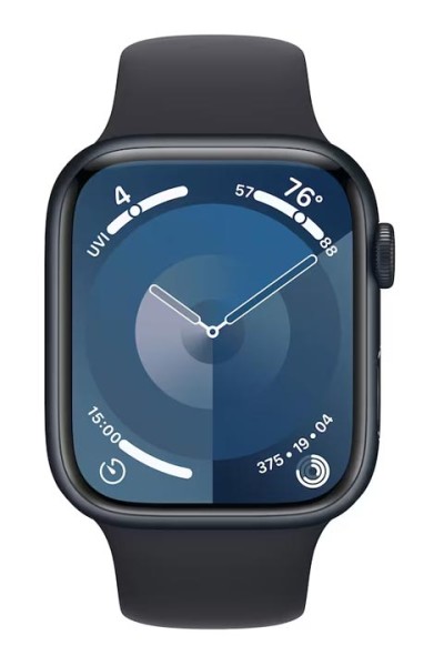 Apple-Watch-S9-Aluminium-GPS-Sportband-M-L-MR9A3QF-A-45mm-mieten-Midnight-1