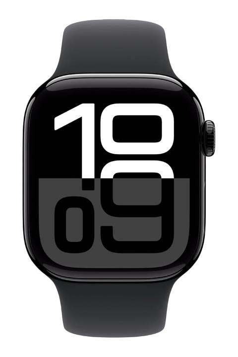 Apple Watch S10 Aluminium Jet Schwarz mieten Schwarz Sport S M Smieten Smartphone gunstig mieten statt teuer kaufen