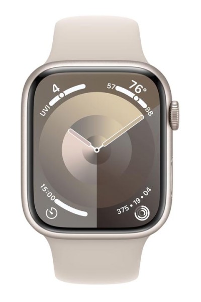 Apple-Watch-S9-Aluminium-GPS-Sportband-S-M-MR963QF-A-45mm-mieten-Starlight-1
